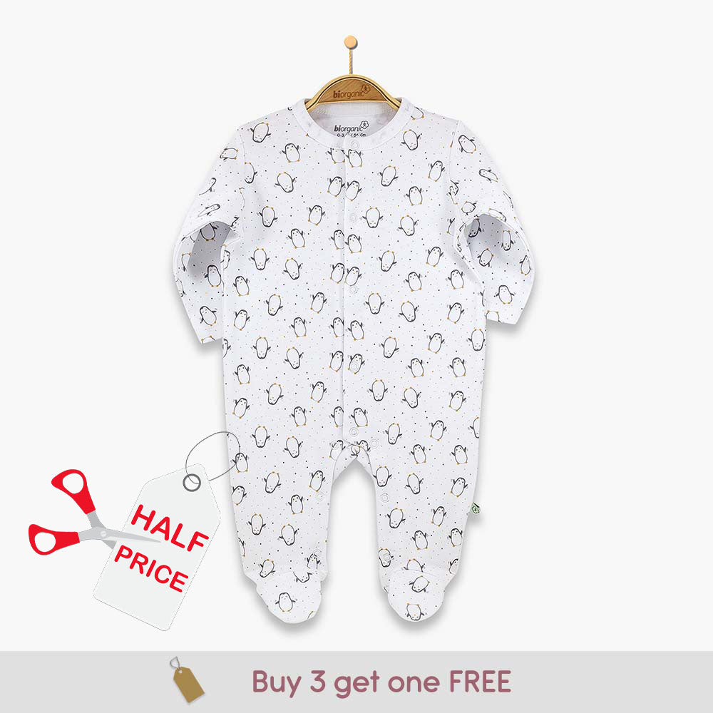 60467-Your Little One Sleepsuits Organic Cotton Baby Sleepsuit – Baby Grow
