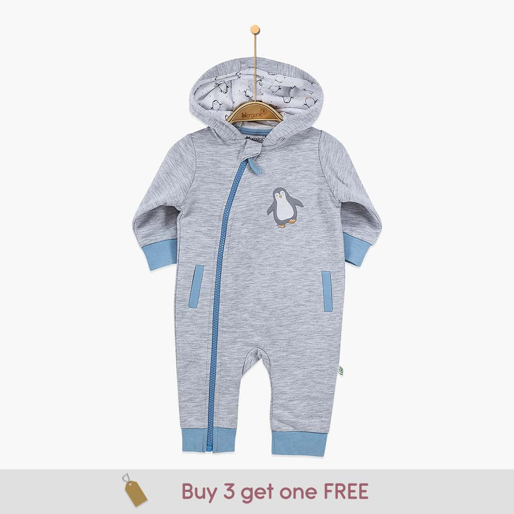 60469_Your Little One Hooded Baby Grow-Organic Cotton Baby Hoody