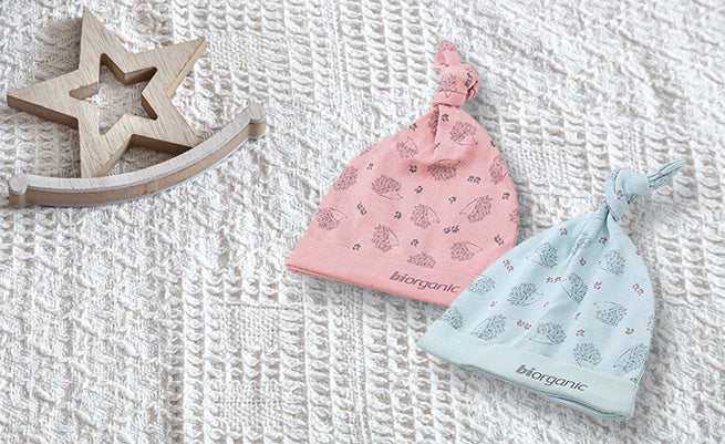 Certified 100% Organic Cotton Baby Hats