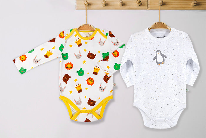 Certified 100% Organic Cotton Baby Bodysuits | Onesies