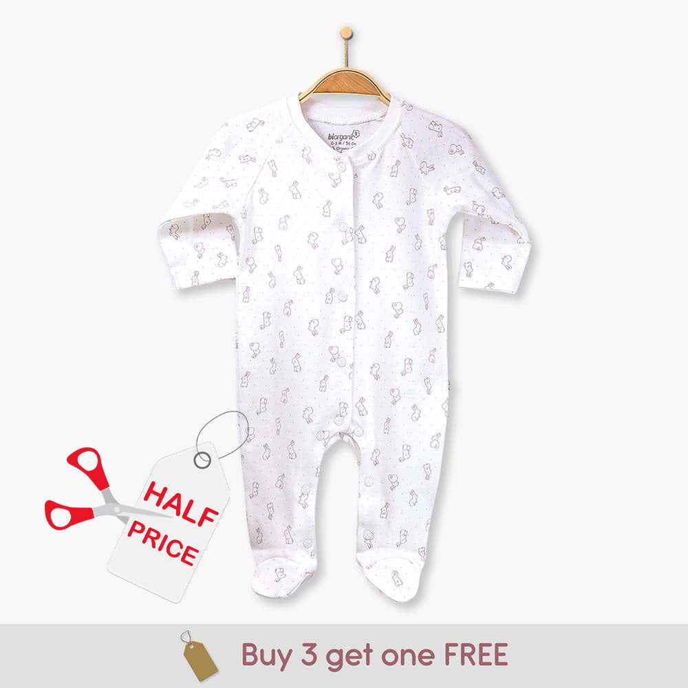 60371-Your Little One Sleepsuits Organic Cotton Baby Sleepsuit – Baby Grow