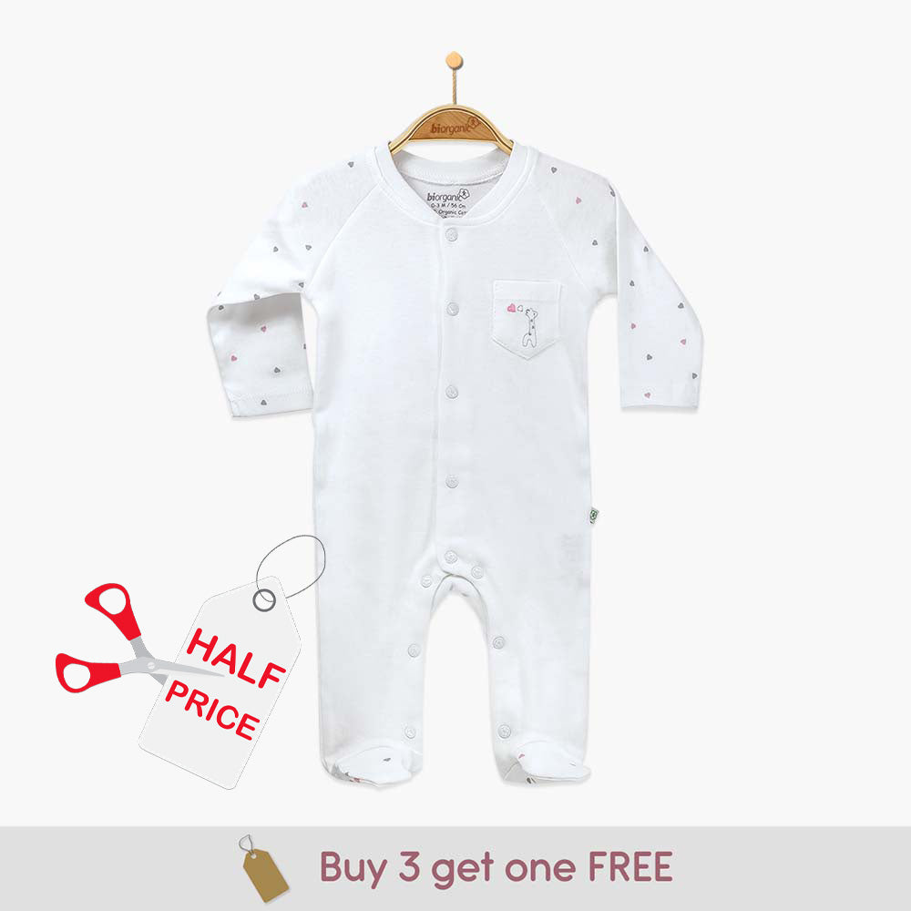 60373-Your Little One Sleepsuits Organic Cotton Baby Sleepsuit – Baby Grow