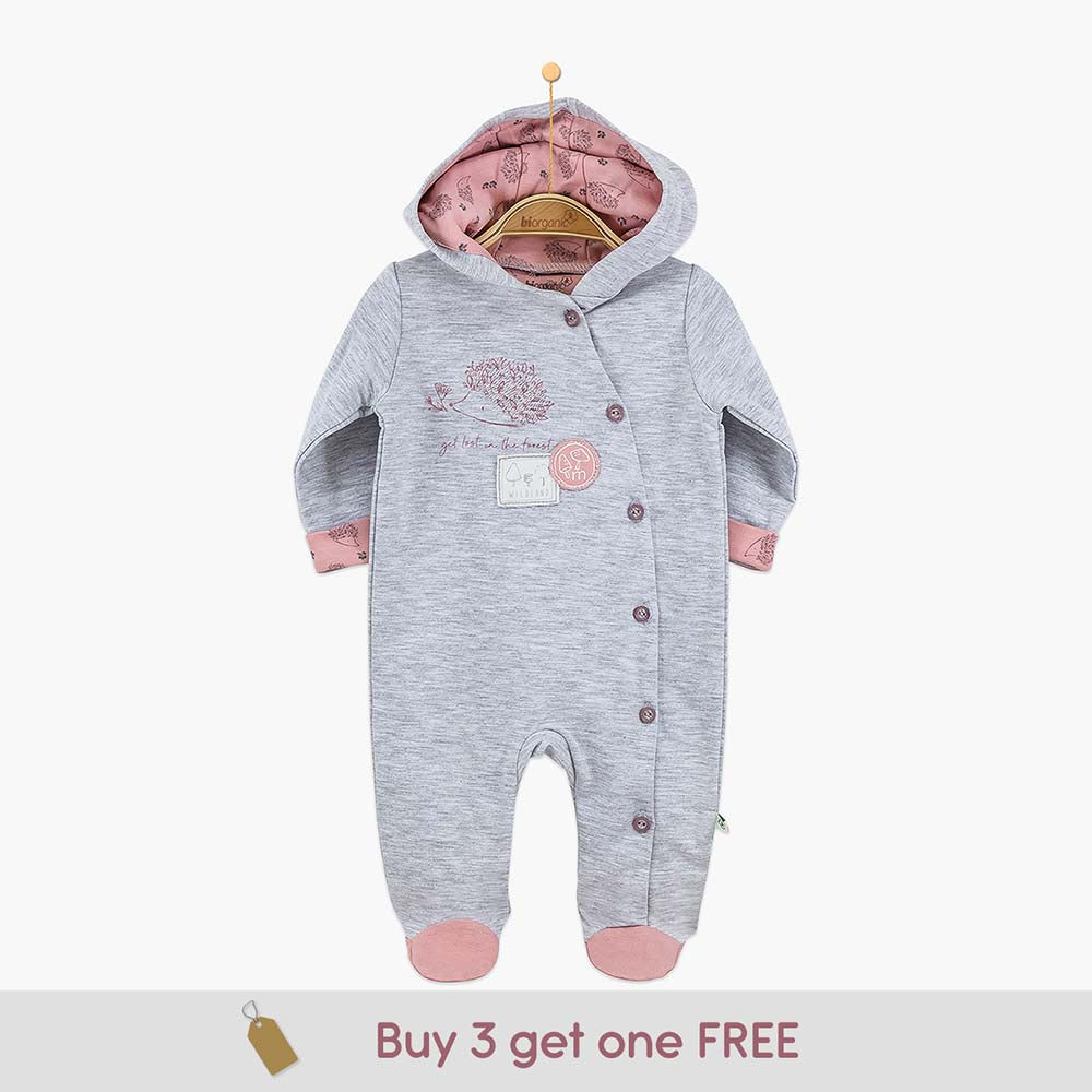 60472_Your Little One Hooded Baby Grow-Organic Cotton Baby Hoody