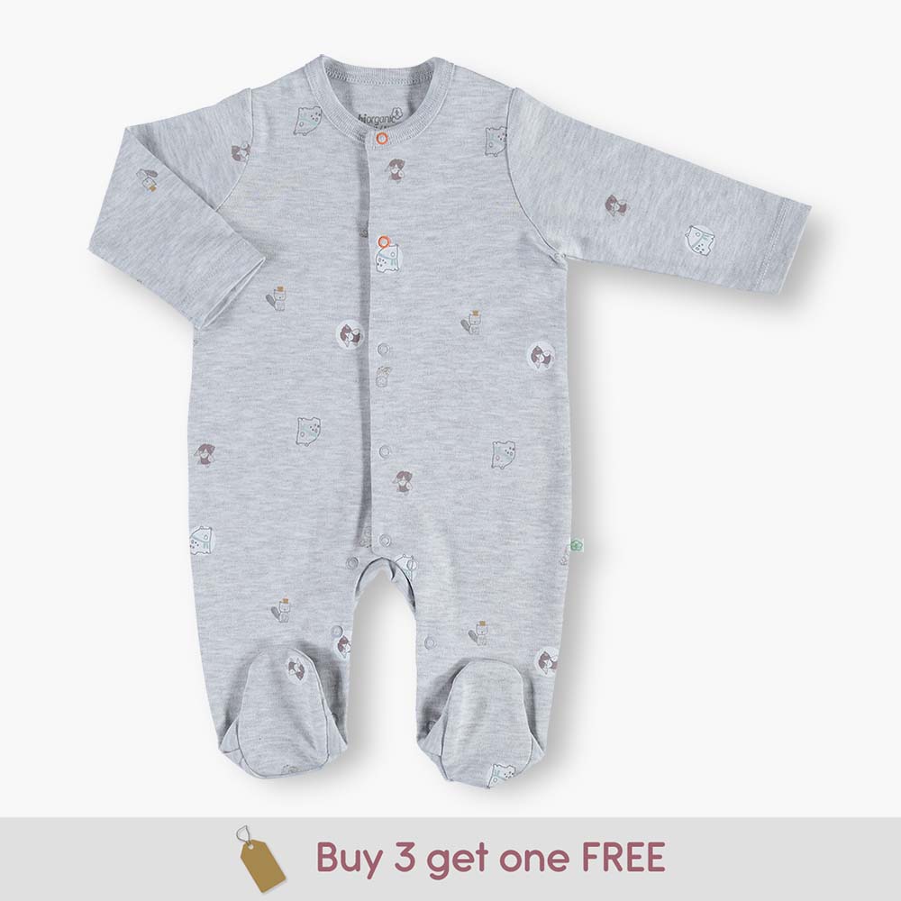 60565-Your Little One Sleepsuits Organic Cotton Baby Sleepsuit – Baby Grow
