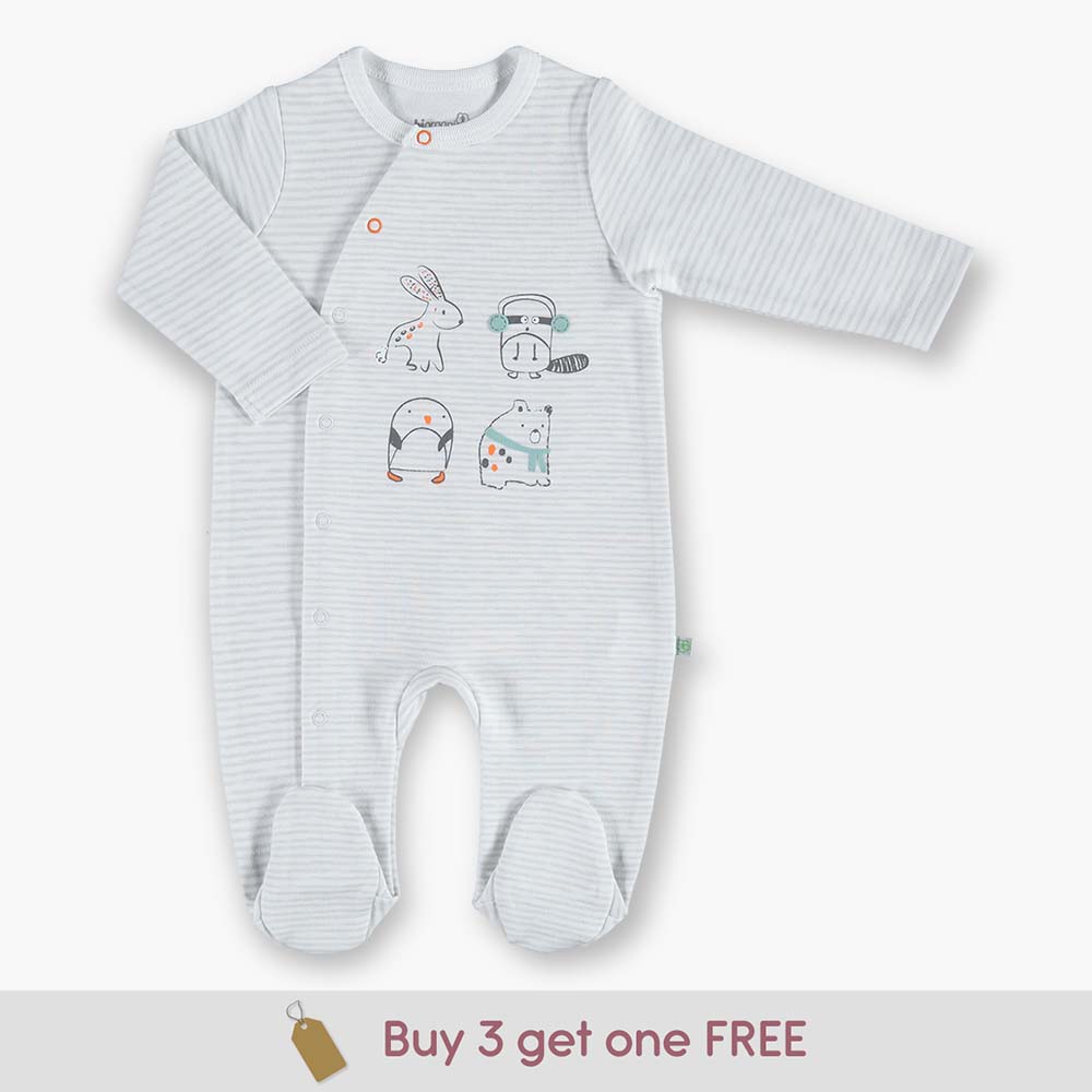 60566-Your Little One Sleepsuits Organic Cotton Baby Sleepsuit – Baby Grow