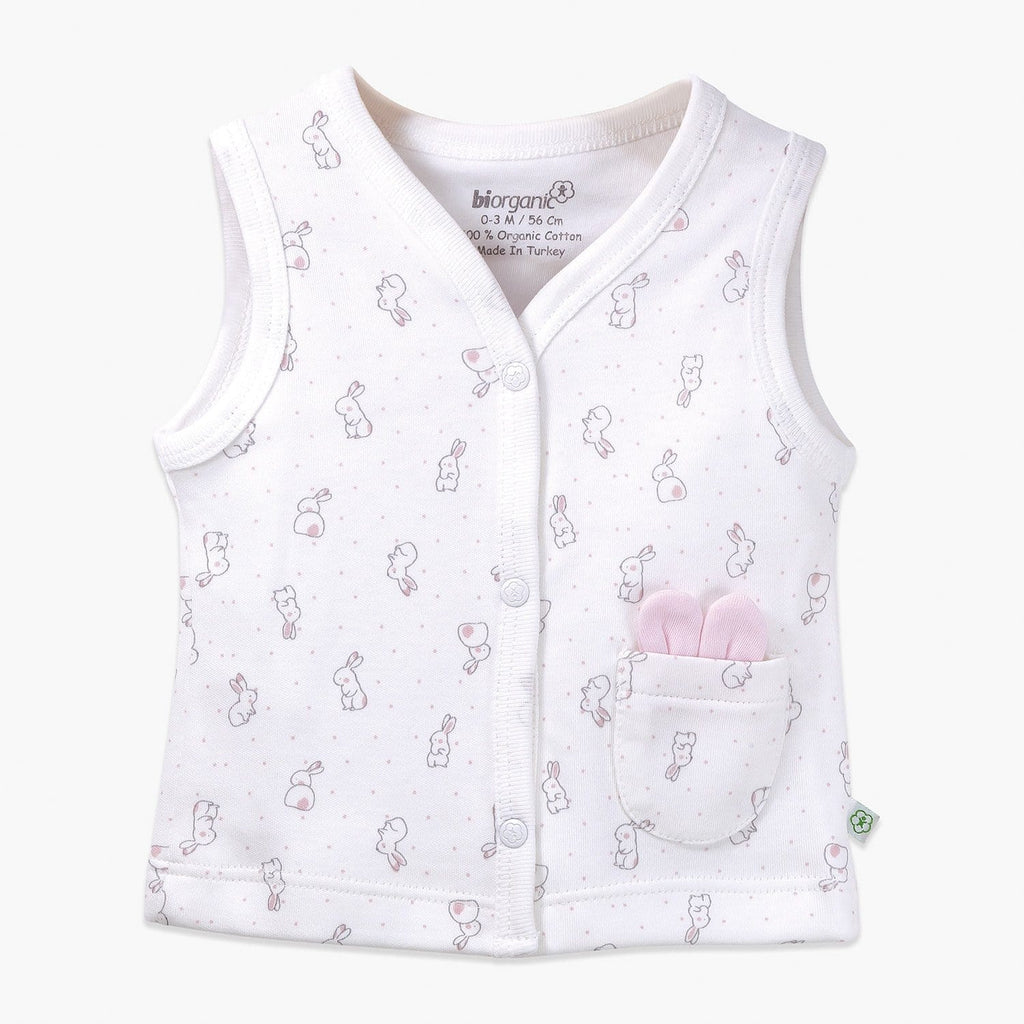 Your Little One Vests & Jackets Organic Cotton Baby Vest – Baby Girl Outfit