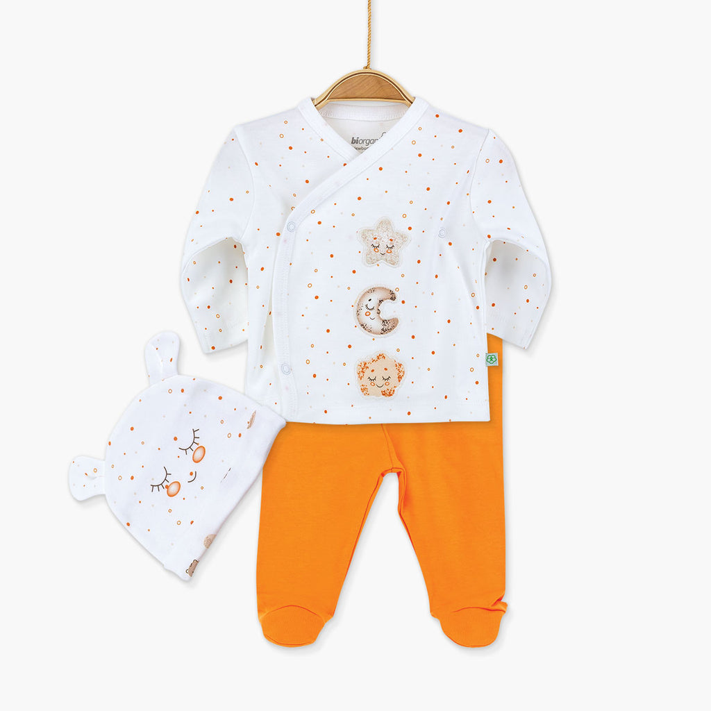 73222-Organic Cotton-Baby-Tracksuit-Hat-Set-Baby-Pyjamas-Hat-Set