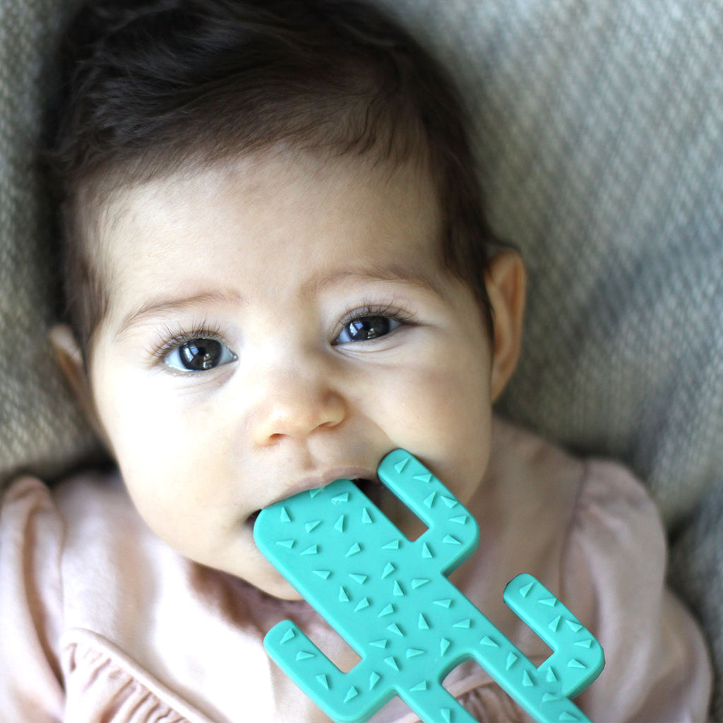 Minikoioi-Cactus-Soft-Silicone-Baby-Teether-Baby-Soother-Teething-Toy- Food-Grade-Premium-Silicone
